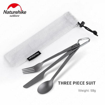 Naturehike Titanium 3 in 1 Cutlery Set