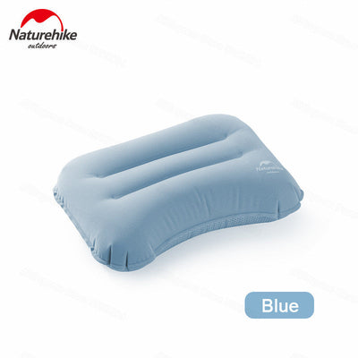 Naturehike 110g Portable MINI Ultralight TPU Flocking Inflatable Pillow BLUE
