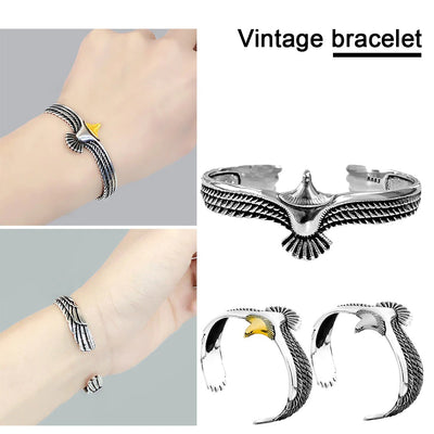 Vintage Viking Raven Eagle Bracelet Bangle